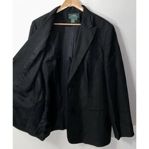 Lauren Ralph Lauren 2 Button Linen Sport Coat Blazer Plus Sz 18 18W Clean